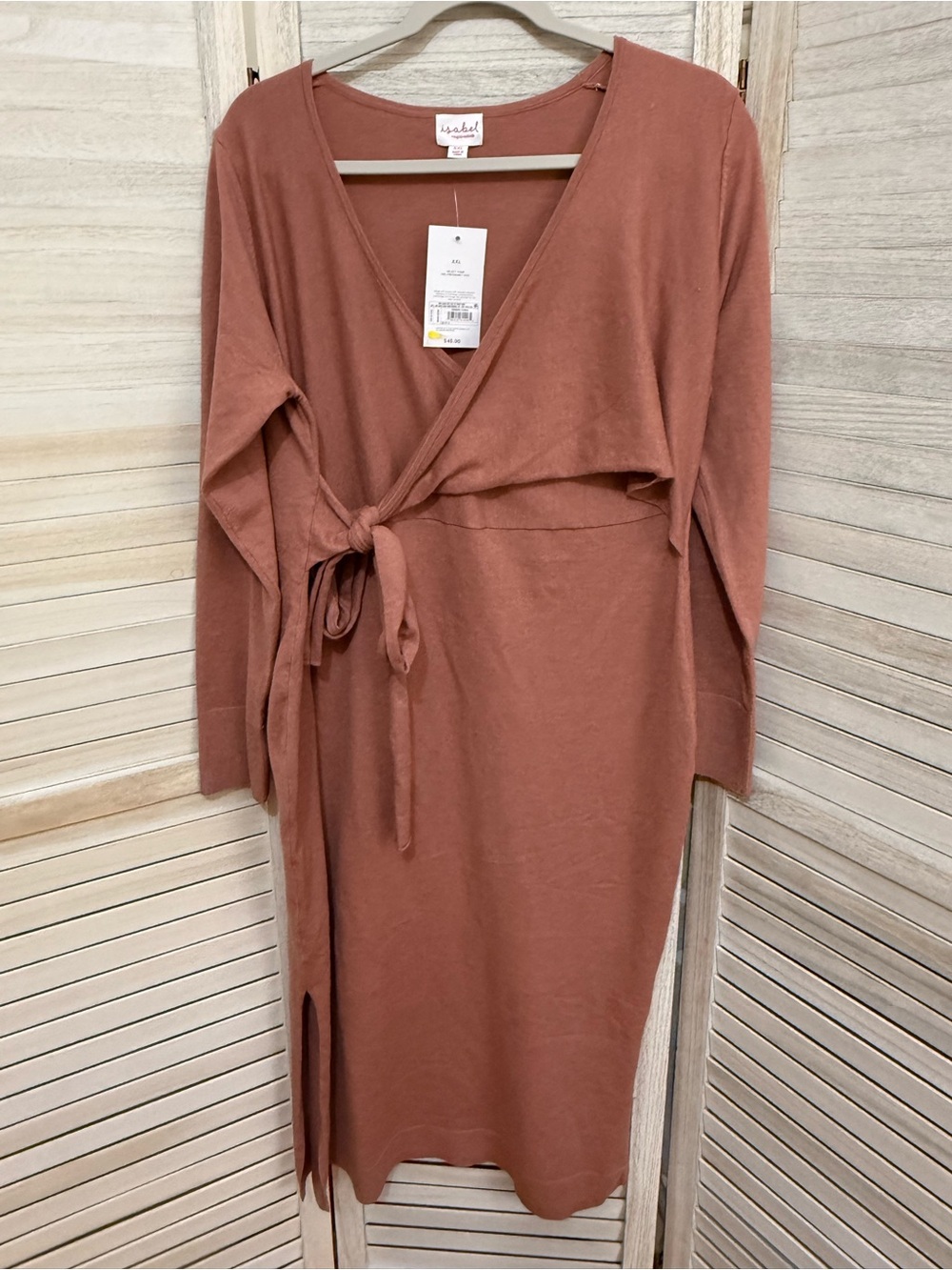 Isabel Maternity by Ingrid & Isabel Rust Wrap Maternity Dress